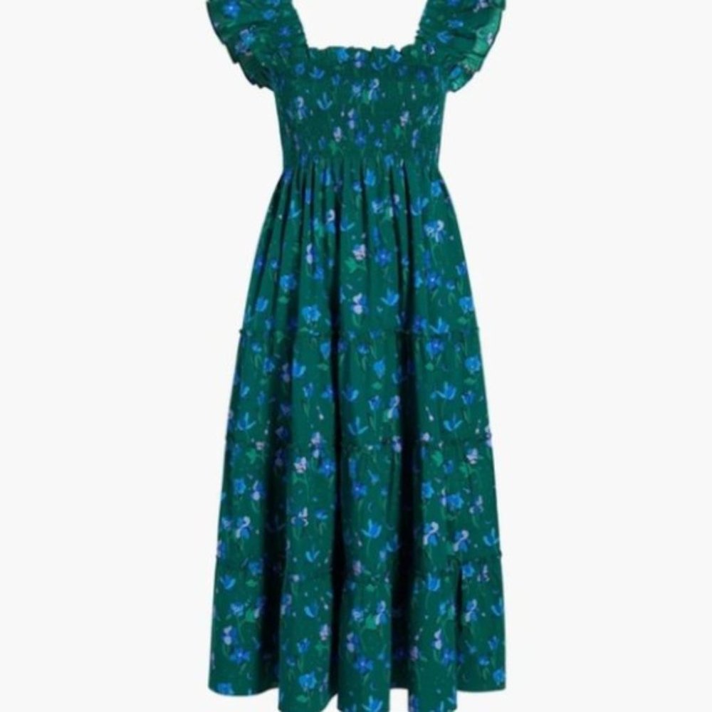 Hill House - Nap Dress - Emerald Space Floral - Size XXS - NWT!